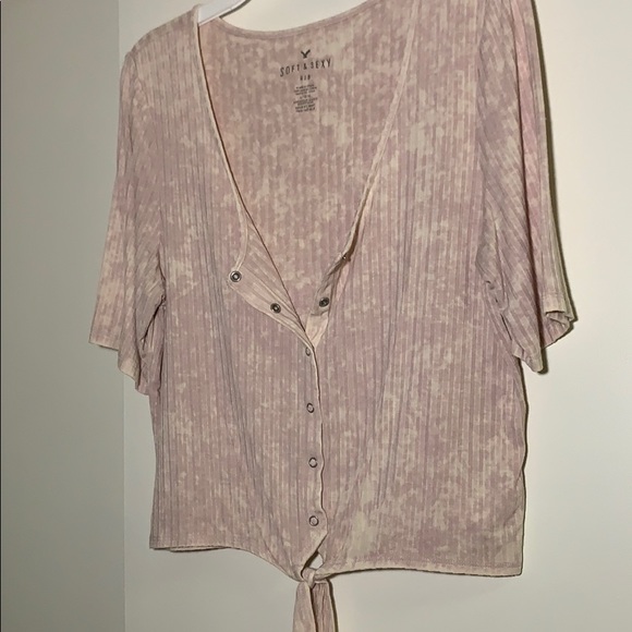 American Eagle Soft & Sexy Ribbed Crop Top - Picture 4 of 7